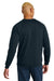 District DT1304 Mens Perfect Tri Fleece Crewneck Sweatshirt New Navy Blue Model Back