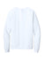 District DT1304 Mens Perfect Tri Fleece Crewneck Sweatshirt White Flat Back