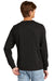 District DT1304 Mens Perfect Tri Fleece Crewneck Sweatshirt Black Model Back