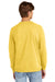 District DT1304 Mens Perfect Tri Fleece Crewneck Sweatshirt Heather Ochre Yellow Model Back