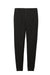 District DT1307 Mens Perfect Tri Fleece Jogger Sweatpants w/ Pockets Black Flat Back