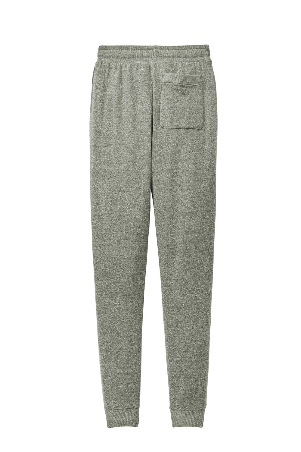 District DT1307 Mens Perfect Tri Fleece Jogger Sweatpants w/ Pockets Grey Frost Flat Back