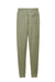 District DT1307 Mens Perfect Tri Fleece Jogger Sweatpants w/ Pockets Military Green Frost Flat Back