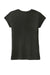 District DT130YG Youth Girls Perfect Short Sleeve Crewneck T-Shirt Black Frost Flat Back