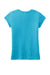 District DT130YG Youth Girls Perfect Short Sleeve Crewneck T-Shirt Turquoise Blue Frost Flat Back