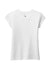 District DT130YG Youth Girls Perfect Short Sleeve Crewneck T-Shirt White Flat Front