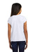 District DT130YG Youth Girls Perfect Short Sleeve Crewneck T-Shirt White Model Back