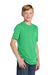 District DT130Y Youth Perfect Tri Short Sleeve Crewneck T-Shirt Green Frost Model 3q