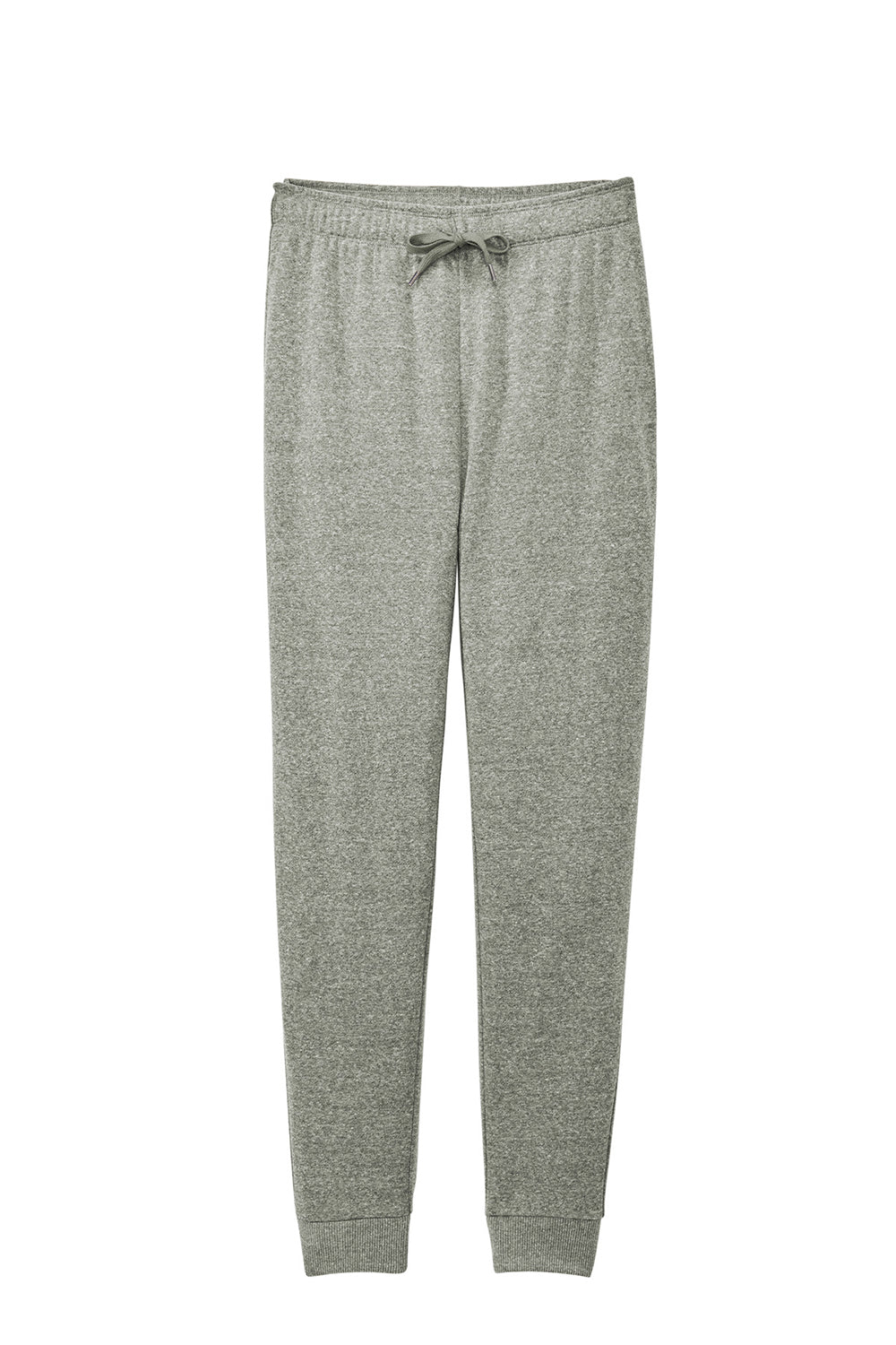 District DT1310 Womens Perfect Tri Fleece Jogger Sweatpants w/ Pockets Grey Frost Flat Front