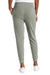 District DT1310 Womens Perfect Tri Fleece Jogger Sweatpants w/ Pockets Grey Frost Model Back