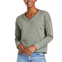 District Womens Perfect Tri Fleece V-Neck Sweatshirt - Grey Frost