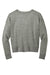 District DT1312 Womens Perfect Tri Fleece V-Neck Sweatshirt Heather Charcoal Grey Flat Back