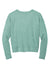 District DT1312 Womens Perfect Tri Fleece V-Neck Sweatshirt Heather Eucalyptus Blue Flat Back