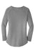 District DT132L Womens Perfect Tri Long Sleeve Crewneck T-Shirt Grey Frost Flat Back