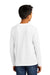 District DT132Y Youth Perfect Tri Long Sleeve Crewneck T-Shirt White Model Back