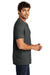 District DT1350 Mens Perfect Tri Short Sleeve V-Neck T-Shirt Black Frost Model Side