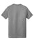 District DT1350 Mens Perfect Tri Short Sleeve V-Neck T-Shirt Grey Frost Flat Back