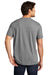 District DT1350 Mens Perfect Tri Short Sleeve V-Neck T-Shirt Grey Frost Model Back