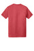 District DT1350 Mens Perfect Tri Short Sleeve V-Neck T-Shirt Red Frost Flat Back