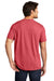 District DT1350 Mens Perfect Tri Short Sleeve V-Neck T-Shirt Red Frost Model Back