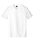 District DT1350 Mens Perfect Tri Short Sleeve V-Neck T-Shirt White Flat Front