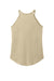 District DT137L Womens Perfect Tri Rocker Tank Top Heather Desert Tan Flat Back