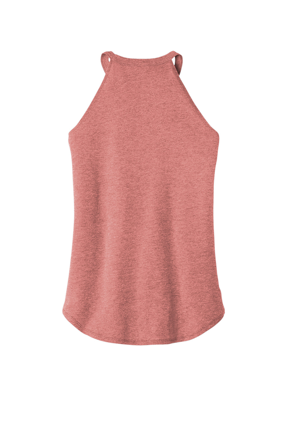 District DT137L Womens Perfect Tri Rocker Tank Top Blush Pink Frost Flat Back