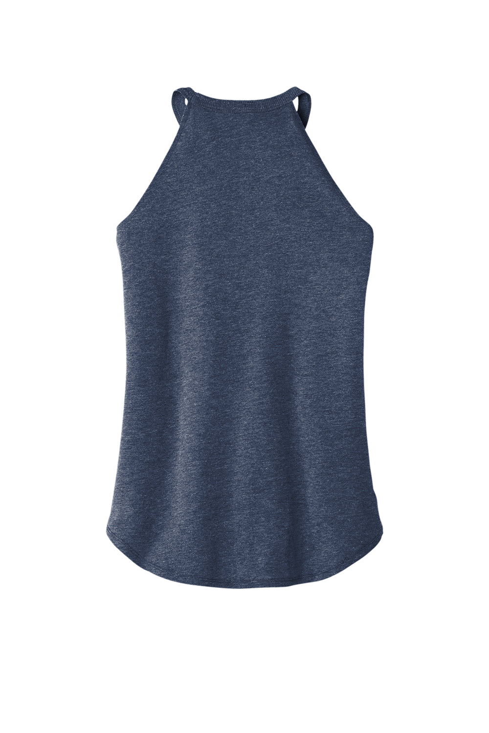 District DT137L Womens Perfect Tri Rocker Tank Top Navy Blue Frost Flat Back