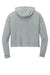 District DT1390L Womens Perfect Tri Midi Hooded Sweatshirt Hoodie Grey Frost Flat Back