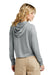 District DT1390L Womens Perfect Tri Midi Hooded Sweatshirt Hoodie Grey Frost Model Back