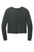 District DT141 Womens Perfect Tri Midi Long Sleeve Crewneck T-Shirt Black Frost Flat Back