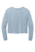 District DT141 Womens Perfect Tri Midi Long Sleeve Crewneck T-Shirt Heather Flint Blue Flat Back