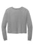 District DT141 Womens Perfect Tri Midi Long Sleeve Crewneck T-Shirt Grey Frost Flat Back