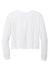 District DT141 Womens Perfect Tri Midi Long Sleeve Crewneck T-Shirt White Flat Back