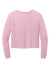 District DT141 Womens Perfect Tri Midi Long Sleeve Crewneck T-Shirt Heather Wisteria Pink Flat Back