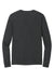 District DT145 Mens Perfect Tri Long Sleeve Henley T-Shirt Black Frost Flat Back