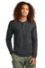 District DT145 Mens Perfect Tri Long Sleeve Henley T-Shirt Black Frost Model Front