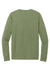 District DT145 Mens Perfect Tri Long Sleeve Henley T-Shirt Military Green Frost Flat Back