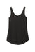 District DT151 Womens Perfect Tri Relaxed Tank Top Black Flat Back