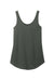 District DT151 Womens Perfect Tri Relaxed Tank Top Deepest Grey Flat Back