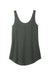 District DT151 Womens Perfect Tri Relaxed Tank Top Deepest Grey Flat Front