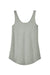 District DT151 Womens Perfect Tri Relaxed Tank Top Heather Grey Flat Back