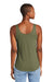 District DT151 Womens Perfect Tri Relaxed Tank Top Military Green Frost Model Back