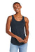 District DT151 Womens Perfect Tri Relaxed Tank Top New Navy Blue Model Front