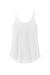 District DT151 Womens Perfect Tri Relaxed Tank Top White Flat Front