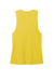 District DT153 Womens Perfect Tri Muscle Tank Top Heather Ochre Yellow Flat Back