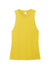 District DT153 Womens Perfect Tri Muscle Tank Top Heather Ochre Yellow Flat Front