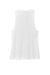 District DT153 Womens Perfect Tri Muscle Tank Top White Flat Back