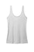 District DT154 Womens Perfect Blend CVC V-Neck Tank Top Heather Light Grey Flat Back