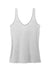 District DT154 Womens Perfect Blend CVC V-Neck Tank Top Heather Light Grey Flat Front